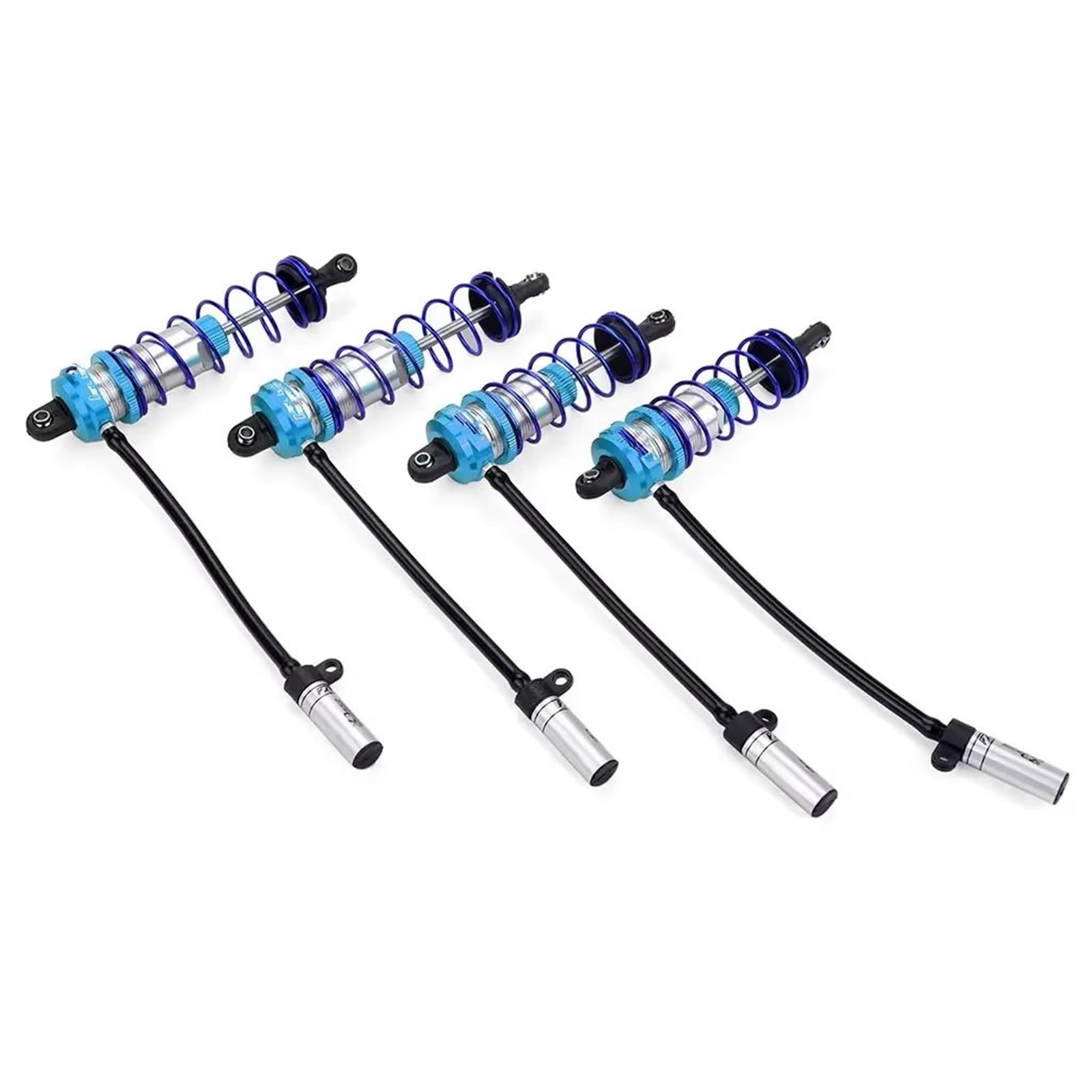 JVRWSC Kompatibel Mit ZD Für Racing Für Axial Für TRX4 1/10 RC Autoteile LKW Crawler Einstellbare Stoßdämpfer Hinterraddämpferaufhängung RC Spielzeugautoteile(Sky Blue) von JVRWSC
