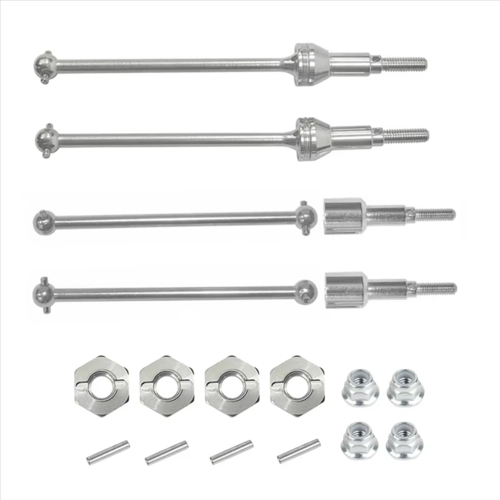 JVRWSC RC Auto Antriebswelle Kompatibel Mit HBX Für HAIBOXING 901 901A 903 903A 905 905A 1/12 RC-Auto-Upgrade-Teile, Metall-Antriebswelle Vorne Hinten Mit 12-mm-Sechskant JVRWSC RC Auto Antriebswelle Kompatibel Mit HBX Für HAIBOXING 901 901A 903 903A 905 905A 1/12 RC-Auto-Upgrade-Teile, Metall-Antriebswelle Vorne Hinten Mit 12-mm-Sechskant von JVRWSC