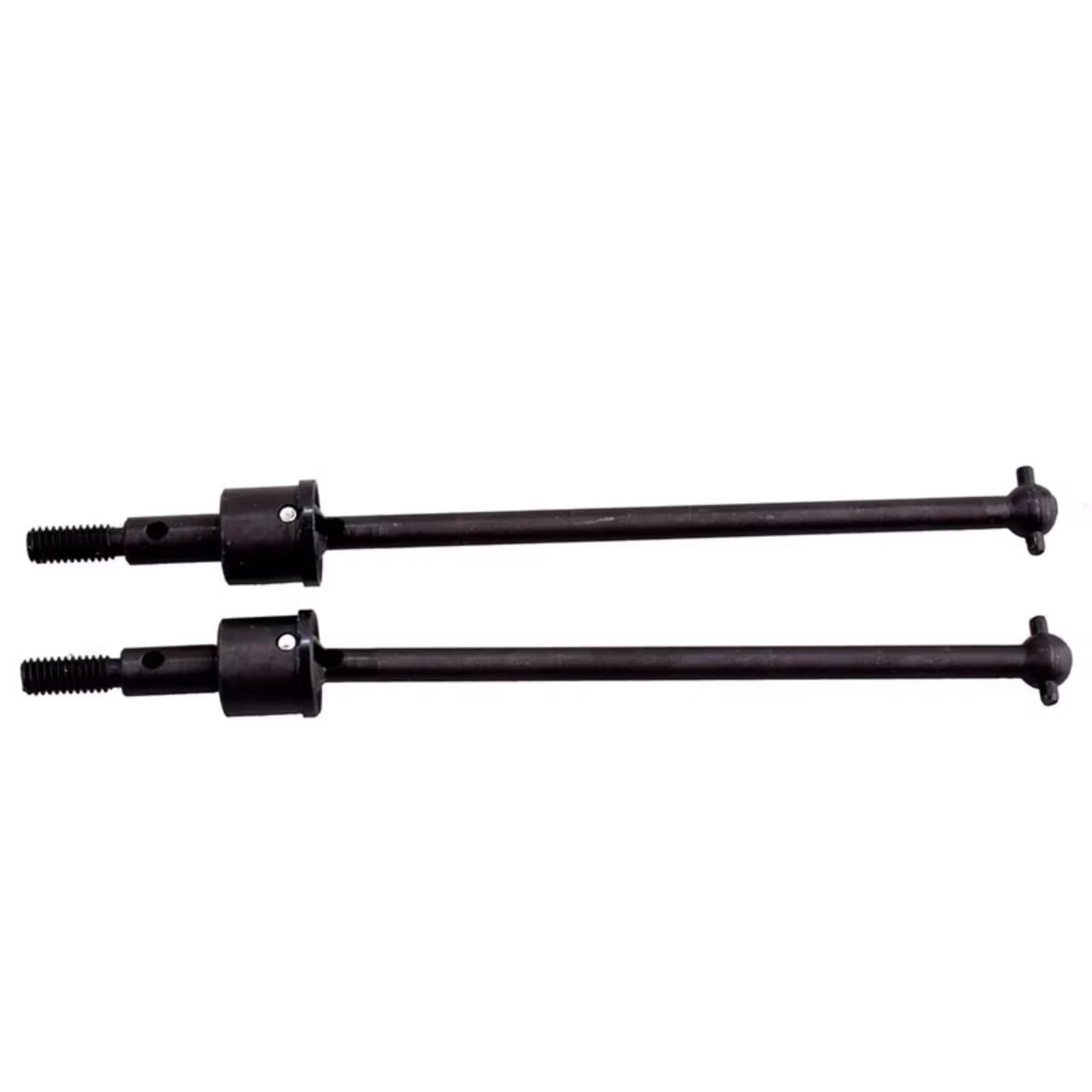 JVRWSC RC Auto Antriebswelle Kompatibel Mit HSP 1/10 RC-Straßenmodellen Für Buggy-Auto-Tuning-Teile 2 Stück 166015 Metall Für Universal-Hundeknochenwelle(Black) von JVRWSC
