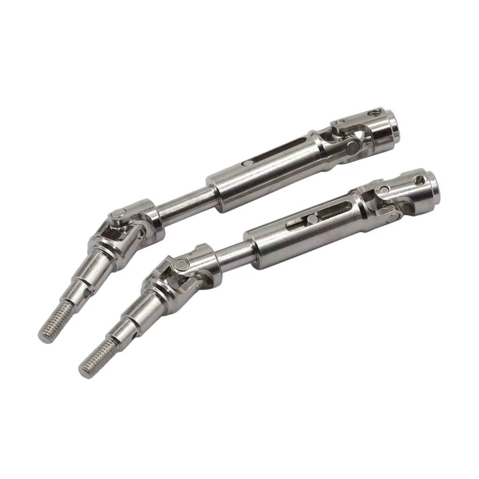 JVRWSC RC Auto Antriebswelle Kompatibel Mit MJX 14209 14210 1/14 Fernbedienung Auto Upgrade Teile Ersatz Zubehör 2 Stücke Metall Antriebswelle CVD(Silver) von JVRWSC