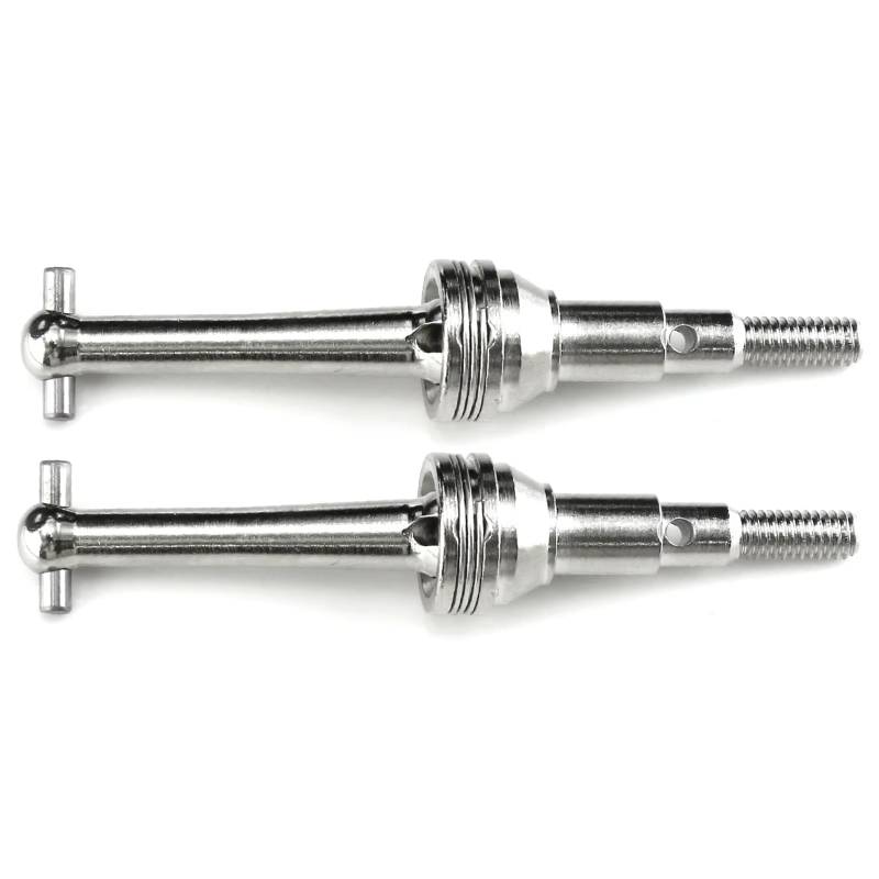 JVRWSC RC Auto Antriebswelle Kompatibel Mit MJX 14301 14302 1/14 Fernbedienung Auto Upgrade Teile Ersatz Zubehör 2 Stücke Metall Antriebswelle CVD von JVRWSC