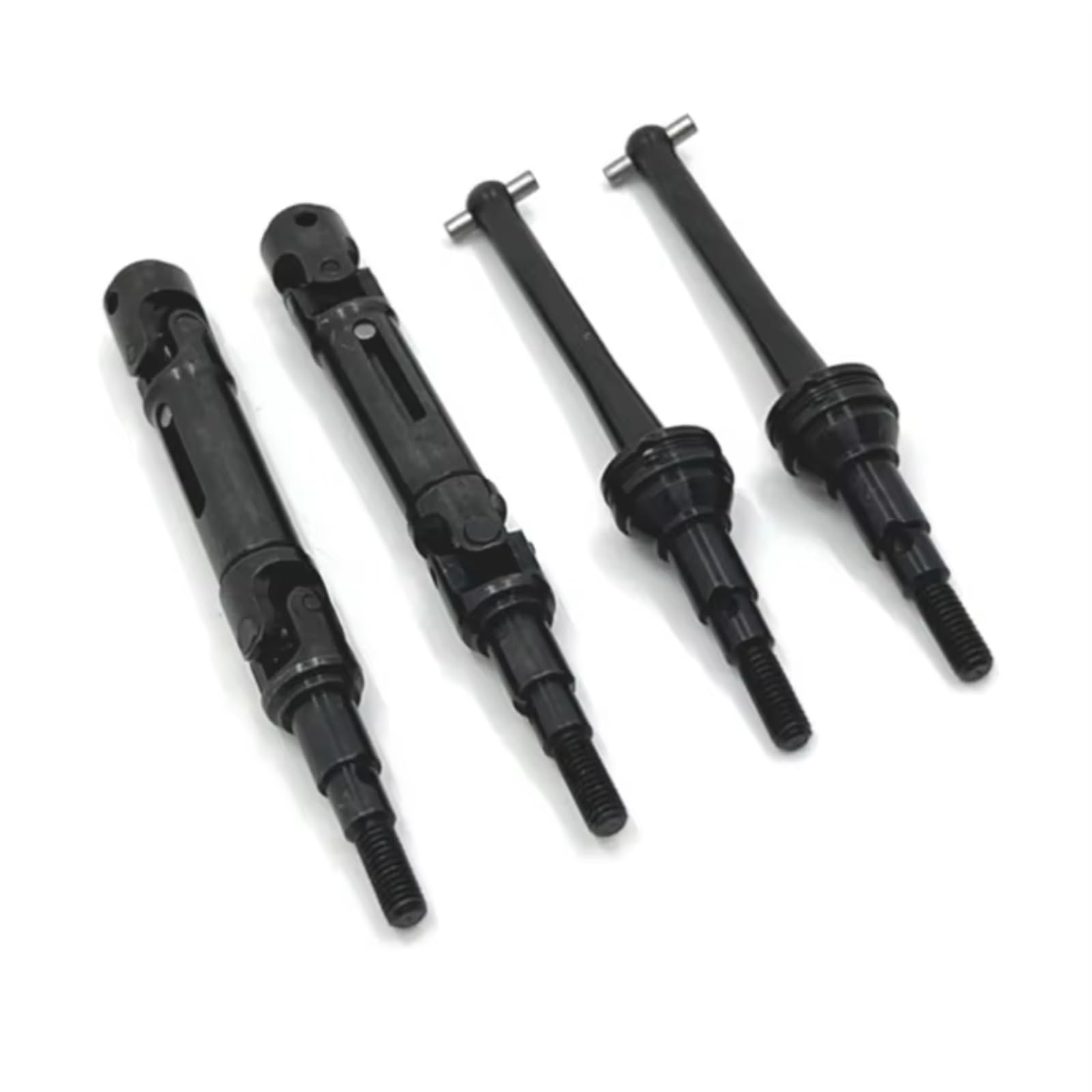 JVRWSC RC Auto Antriebswelle Kompatibel Mit MJX Für Hyper Go 14209 14210 1/14 RC-Auto-Upgrade-Teile, Zubehör, 4 Stück, Metall, Vorne Und Hinten, Antriebswelle CVD(Black) von JVRWSC