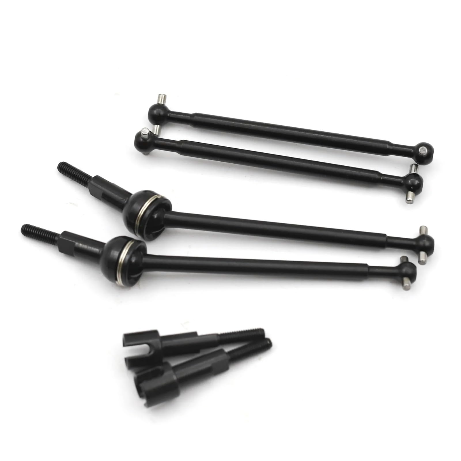 JVRWSC RC Auto Antriebswelle Kompatibel Mit Rlaarlo AM-X12 AM-D12 1/12 RC-Auto-Upgrade-Teile Zubehör Metall Vorne Hinten Antriebswelle CVD Hundeknochen(1set) von JVRWSC