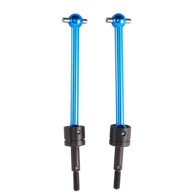 JVRWSC RC Auto Antriebswelle Kompatibel Mit Tamiya DT03 Für TT-02B RC-Auto-Upgrade-Teile Zubehör 2 Stück Metall Für Universal-Antriebswelle CVD 64 Mm von JVRWSC