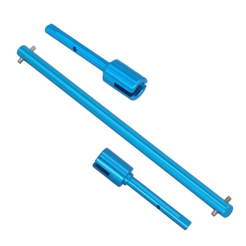 JVRWSC RC Auto Antriebswelle Kompatibel Mit Tamiya Für TT02 Für TT02B RC-Auto-Upgrade-Teile Zubehör Aluminiumlegierung Hauptantrieb Propeller Zentralantriebswelle(Blue) von JVRWSC