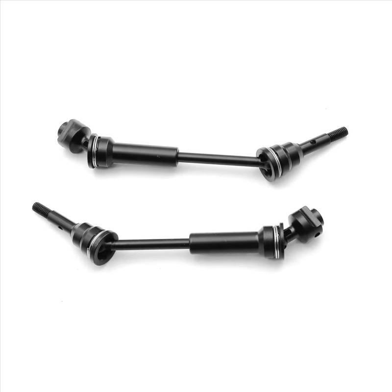 JVRWSC RC Auto Antriebswelle Kompatibel Mit Traxxas Für Slash Für Hoss 4X4 1/10 RC-Auto-Upgrade-Teile, Ersatzzubehör, 2-teilige Stahl-Antriebswelle Vorne Hinten, CVD von JVRWSC