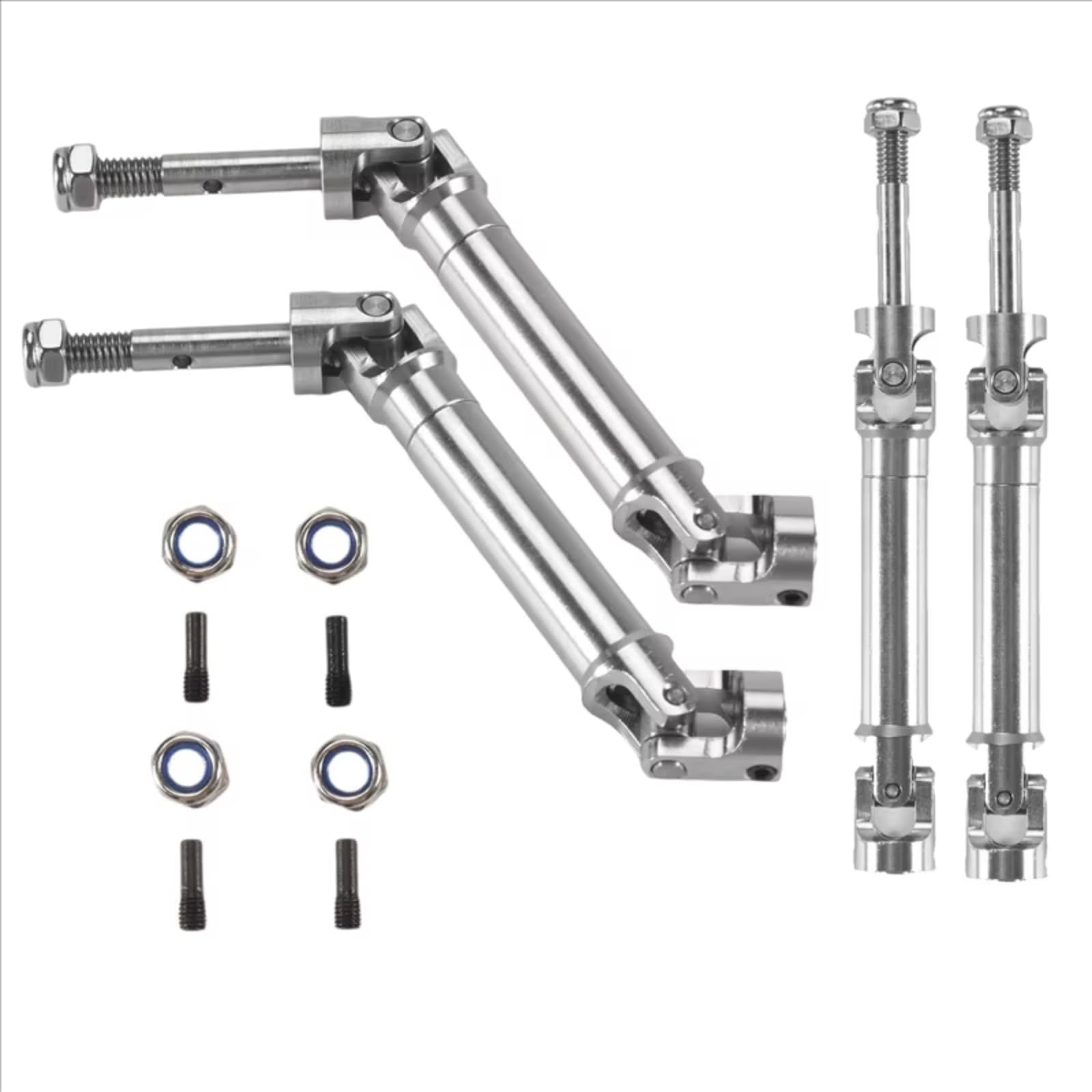 JVRWSC RC Auto Antriebswelle Kompatibel Mit Traxxas Für Slash Für Rustler Für Stampede Für VXL 4X4 4WD 1/10 RC-Autoteile, 4-teilige Antriebswelle Aus Metall Und Edelstahl, CVD JVRWSC RC Auto Antriebswelle Kompatibel Mit Traxxas Für Slash Für Rustler Für Stampede Für VXL 4X4 4WD 1/10 RC-Autoteile, 4-teilige Antriebswelle Aus Metall Und Edelstahl, CVD von JVRWSC