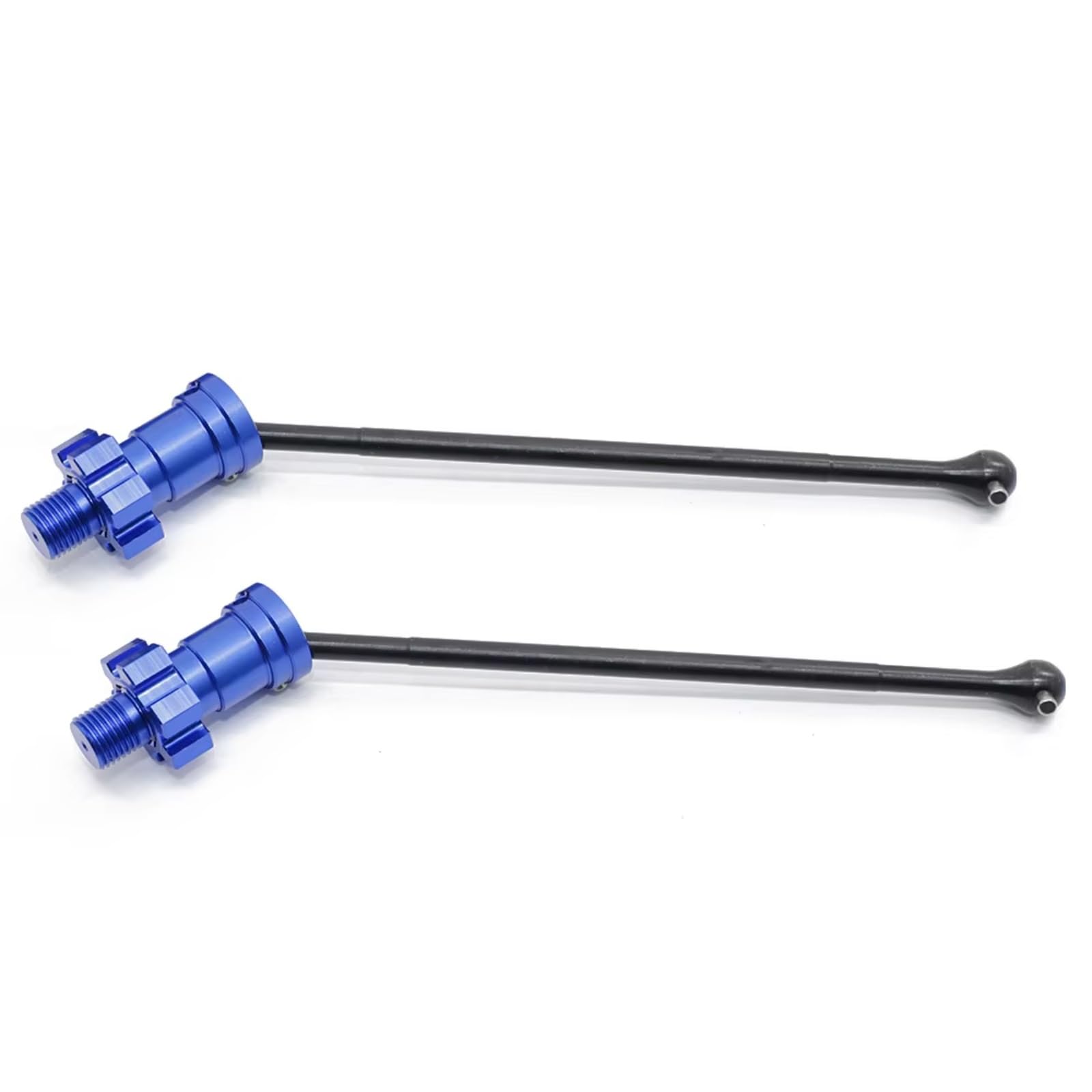 JVRWSC RC Auto Antriebswelle Kompatibel Mit Traxxas Für X-Maxx 6S 8S 1/5 RC Monster Truck Auto-Upgrades Teile Zubehör 2 Stück Oder 4 Stück Metall Vorne Hinten Antriebswelle CVD(Blue,2pcs) von JVRWSC