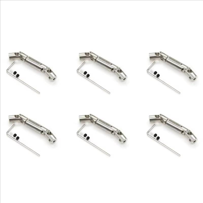JVRWSC RC Auto Antriebswelle Kompatibel Mit WPL Für Henglong D12 C24 C34 B14 B24 B16 B36 Für MN D90 Für MN99S RC-Autoteile 6X Metall CVD-Antriebswelle von JVRWSC