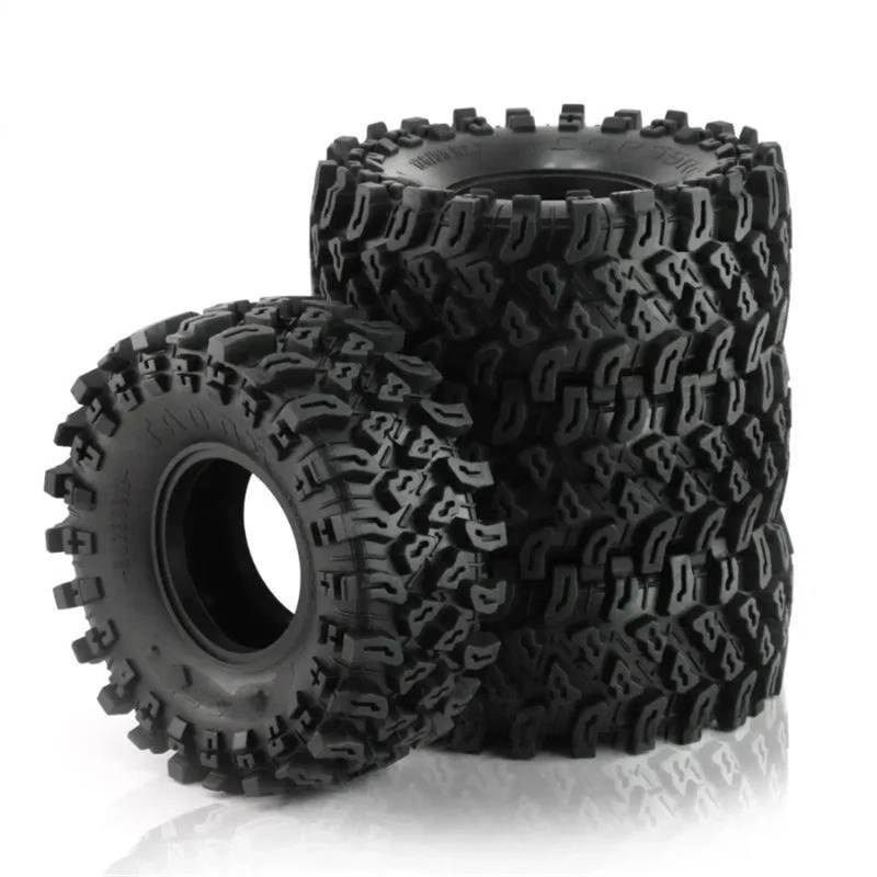 JVRWSC RC Autoreifen Felge Kompatibel Mit Axial Für SCX10 Für Wraith Für RR10 Trxs TRX4 YK4082 4 Stück 136 Mm 2,2 Zoll Gummireifen Rad Reifen Für 1/10 RC Crawler Auto von JVRWSC
