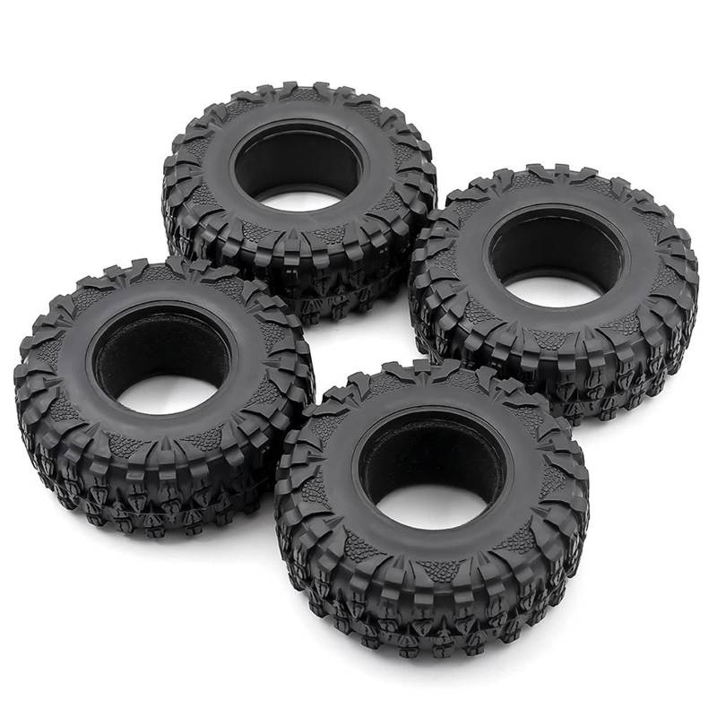 JVRWSC RC Autoreifen Felge Kompatibel Mit Axial Für SCX10 SCX10 II 90046 90047 TRX-4 TRX4 2.2 Gummischlamm-Grappler-Reifen 120 * 46MM Für 1:10 RC Rock Crawler von JVRWSC