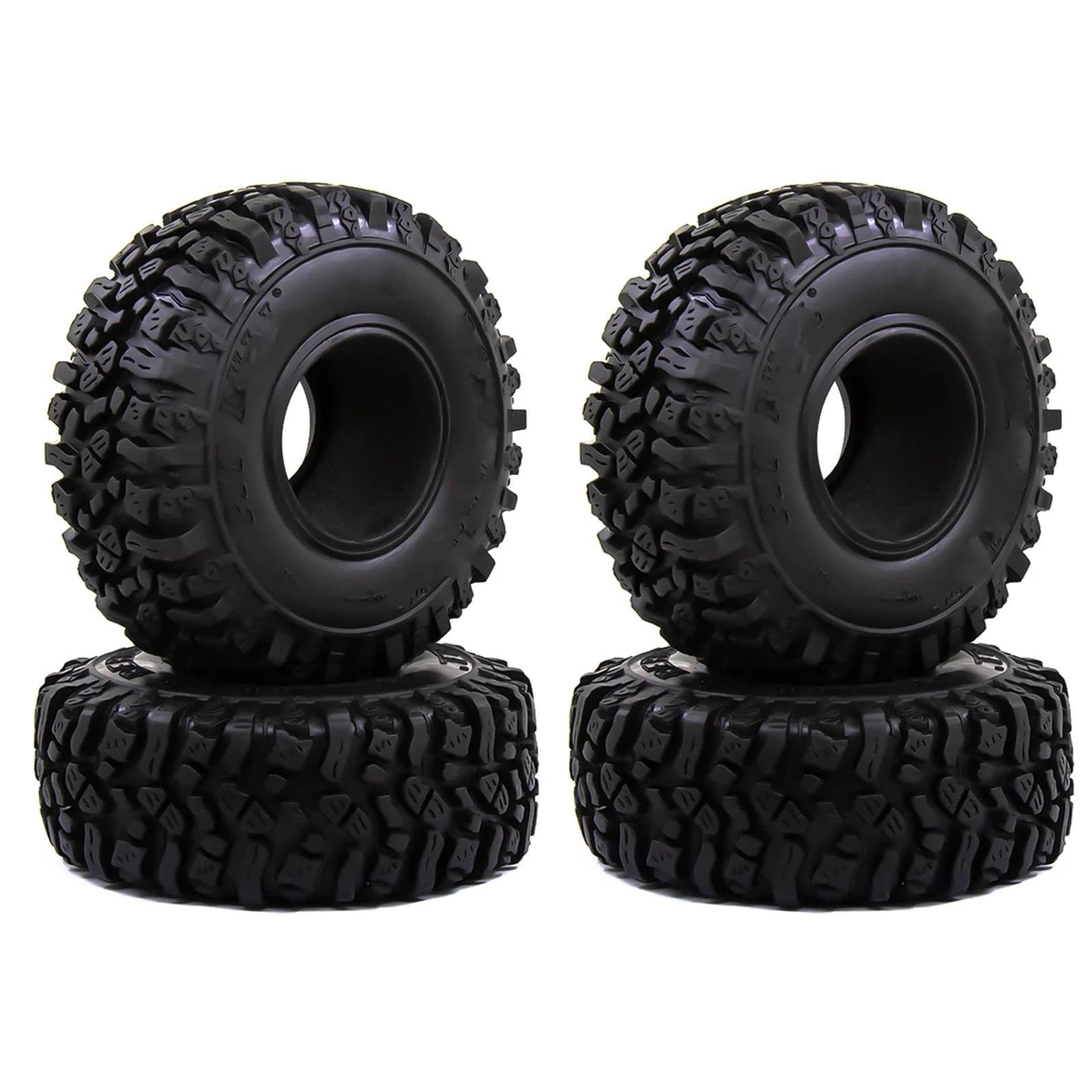 JVRWSC RC Autoreifen Felge Kompatibel Mit Axial Für SCX10 SCX10 II 90046 AXI03007 TRX-4 115 * 45MM 1,9" Gummireifen Radreifen Für 1:10 RC Rock Crawler Modellauto JVRWSC RC Autoreifen Felge Kompatibel Mit Axial Für SCX10 SCX10 II 90046 AXI03007 TRX-4 115 * 45MM 1,9" Gummireifen Radreifen Für 1:10 RC Rock Crawler Modellauto von JVRWSC