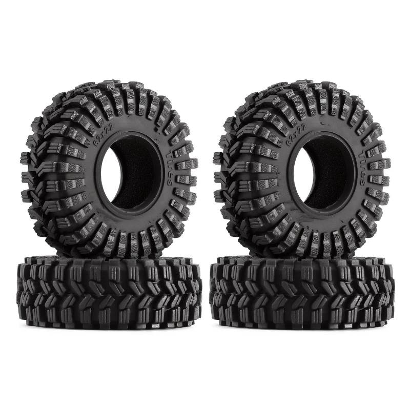 JVRWSC RC Autoreifen Felge Kompatibel Mit Axial Für SCX24 AX24 Für FMS FCX24 1/18 1/24 RC Crawler 1.0 Radreifen Alle RC-Reifenersatzzubehör RC-Reifen von JVRWSC