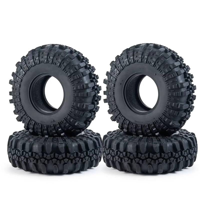 JVRWSC RC Autoreifen Felge Kompatibel Mit Axial Für Wraith Für SCX10 Für Capra Für Traxxas Für TRX4 1/10 RC Crawler Auto 4PCS 137MM 2.2 Gummireifen Radreifen von JVRWSC