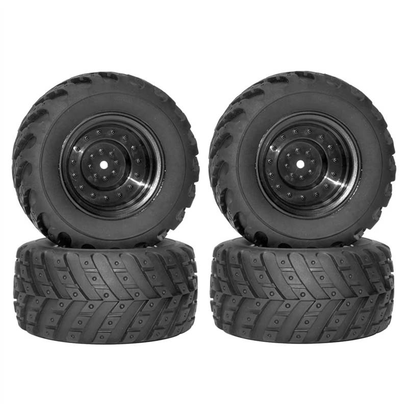 JVRWSC RC Autoreifen Felge Kompatibel Mit HBX Für HAIBOXING 901 901A 903 903A 905 905A 1/12 RC Auto Upgrade Teile Ersatz Zubehör 4 Stück Gummireifen Reifen Rad von JVRWSC