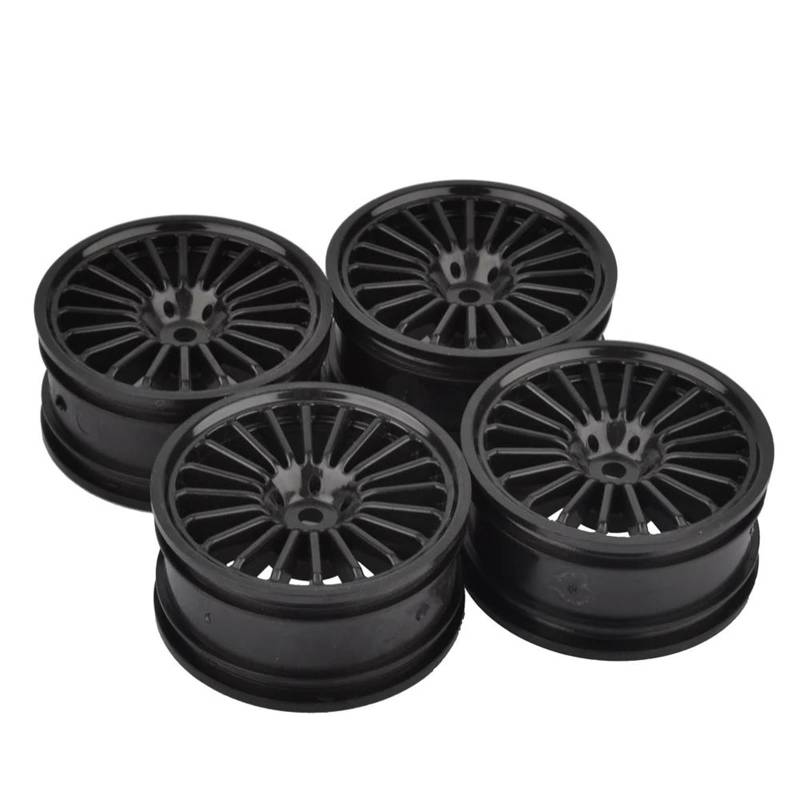 JVRWSC RC Autoreifen Felge Kompatibel Mit HSP Für HPI Für Redcat Für Kyosho Für Tamiya TT01 TT02 RC On Road Drifting Autoreifen 4 Stück Für Racing ABS Radnaben von JVRWSC