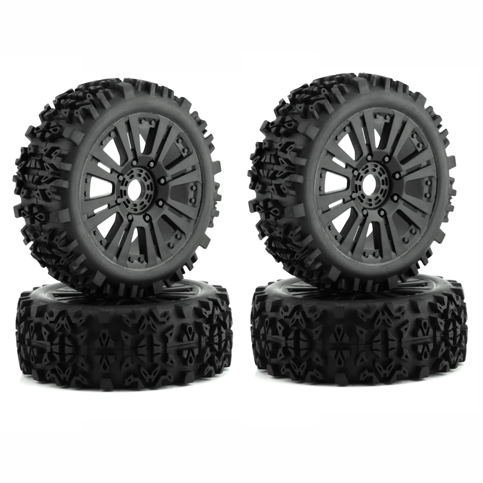 JVRWSC RC Autoreifen Felge Kompatibel Mit HSP RC 4 Stück 1/8 RC Buggy Reifensteg Kruste Kleiner Stift 17 Mm Mutter Mittelweich Lang Verstärkte Nabe High-Grip-Reifen JVRWSC RC Autoreifen Felge Kompatibel Mit HSP RC 4 Stück 1/8 RC Buggy Reifensteg Kruste Kleiner Stift 17 Mm Mutter Mittelweich Lang Verstärkte Nabe High-Grip-Reifen von JVRWSC