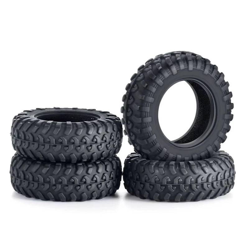 JVRWSC RC Autoreifen Felge Kompatibel Mit Kyosho Für Mini-Z Für Jimny Für Axial 1/18 RC Crawler Car 4x4 Teile 38/42x15mm Weichgummischlamm Für Geländereifen 4PCS(42x15) von JVRWSC