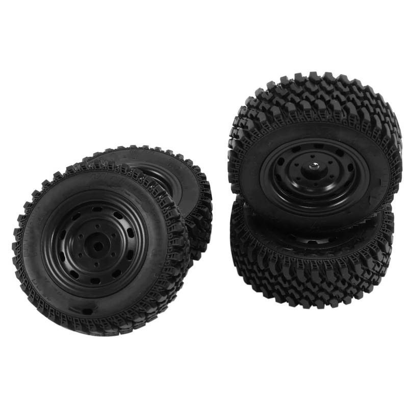 JVRWSC RC Autoreifen Felge Kompatibel Mit MN86 1/12 RC Auto DIY Upgrade Ersatzteile Zubehör 4 Stück Fernbedienung Gummi Gummirad Reifen Reifensatz von JVRWSC