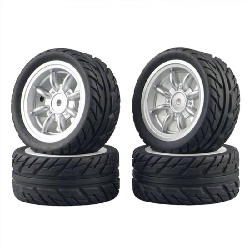 JVRWSC RC Autoreifen Felge Kompatibel Mit SG1603 Für SG1604 Für SG1605 Für UDIRC UD1601 UD1602 UD1603 UD1604 1/16 RC Auto Upgrade Teile 4 Stück Gummireifen Reifen Rad von JVRWSC