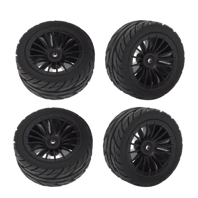 JVRWSC RC Autoreifen Felge Kompatibel Mit SG1603 Für SG1604 SG 1603 Für UDIRC UD1601 UD1602 UD1603 UD1604 1/16 RC Auto Upgrade Teile 4 Stück Gummireifen Reifen Rad von JVRWSC