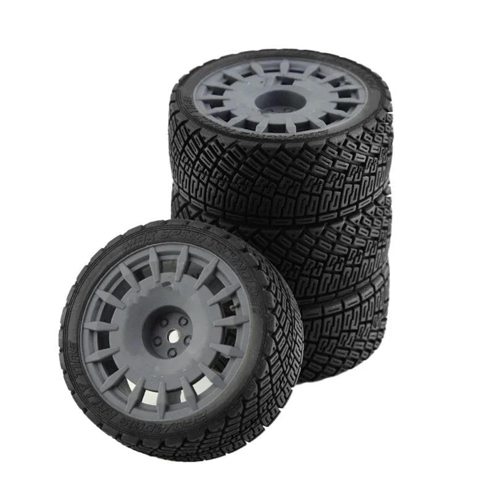 JVRWSC RC Autoreifen Felge Kompatibel Mit Tamiya Für TT01 TT02 XV01 TA06 PTG-2 HPI WR8 HSP 1/10 1/12 1/14 RC Auto Upgrades Teile RC Auto Reifen On Road Reifen Rad(Black) von JVRWSC