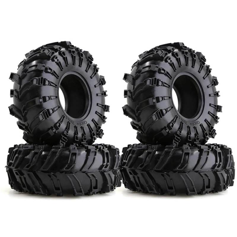 JVRWSC RC Autoreifen Felge Kompatibel Mit Traxxas Für TRX4 Für Axial SCX10 90046 Super Große 140 X 54 Mm 2,2 Zoll Gummiradreifen Für 1:10 RC Rock Buggy Crawler Car von JVRWSC