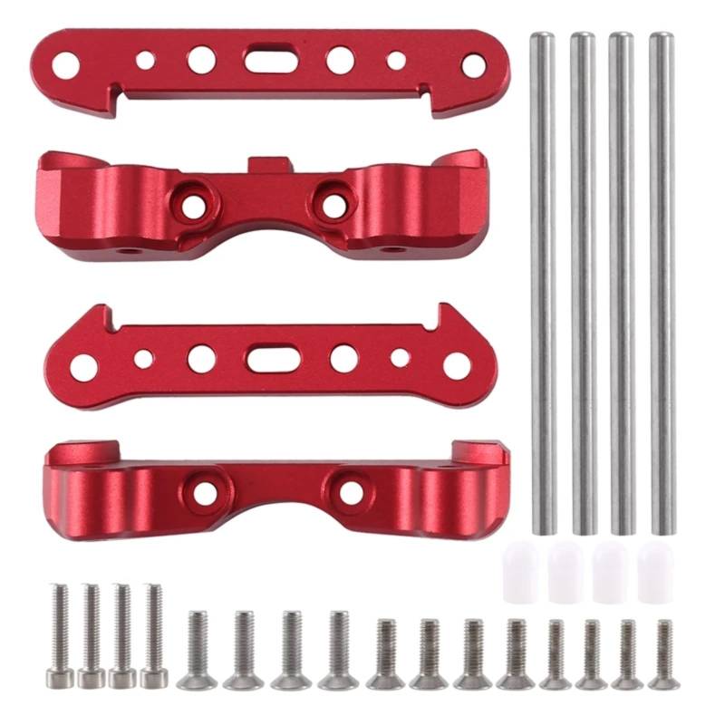 JVRWSC RC Spielzeugautoteile Für Arrma 1/5 Für Kraton 8S Für Outcast 8S RC Auto Upgrade Teile Metall Vorne Und Hinten Suspension Arm Code Mit Pin RC Ersatzteile(Red) von JVRWSC