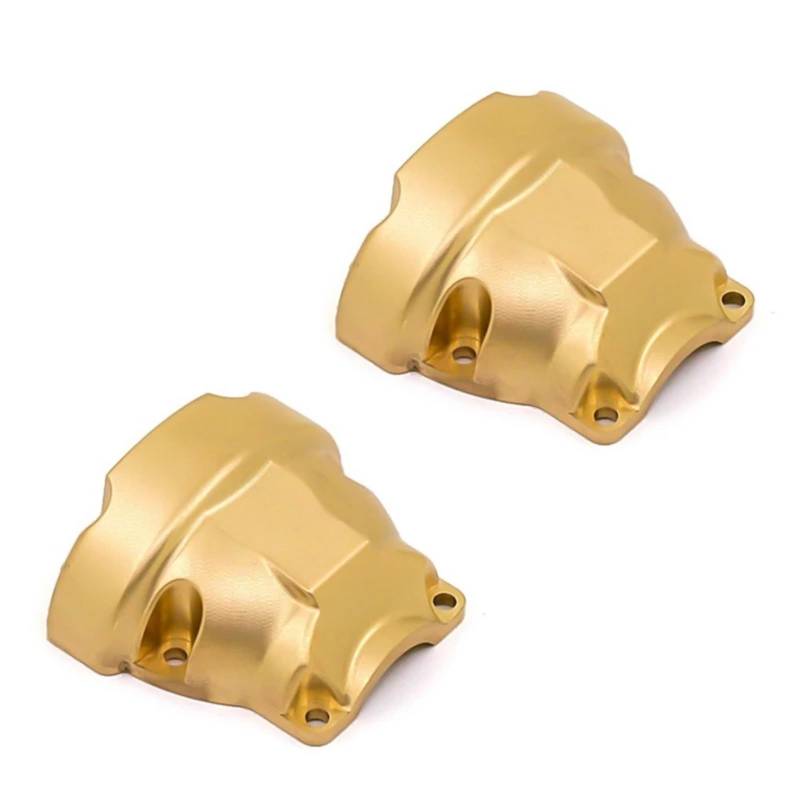 JVRWSC RC Spielzeugautoteile Für Redcat Für Gen8 Für Scout II 1/10 RC Crawler Auto 2Pcs Messing Vorder- Und Hinterachse Differential Diff Abdeckung Upgrades Teile von JVRWSC
