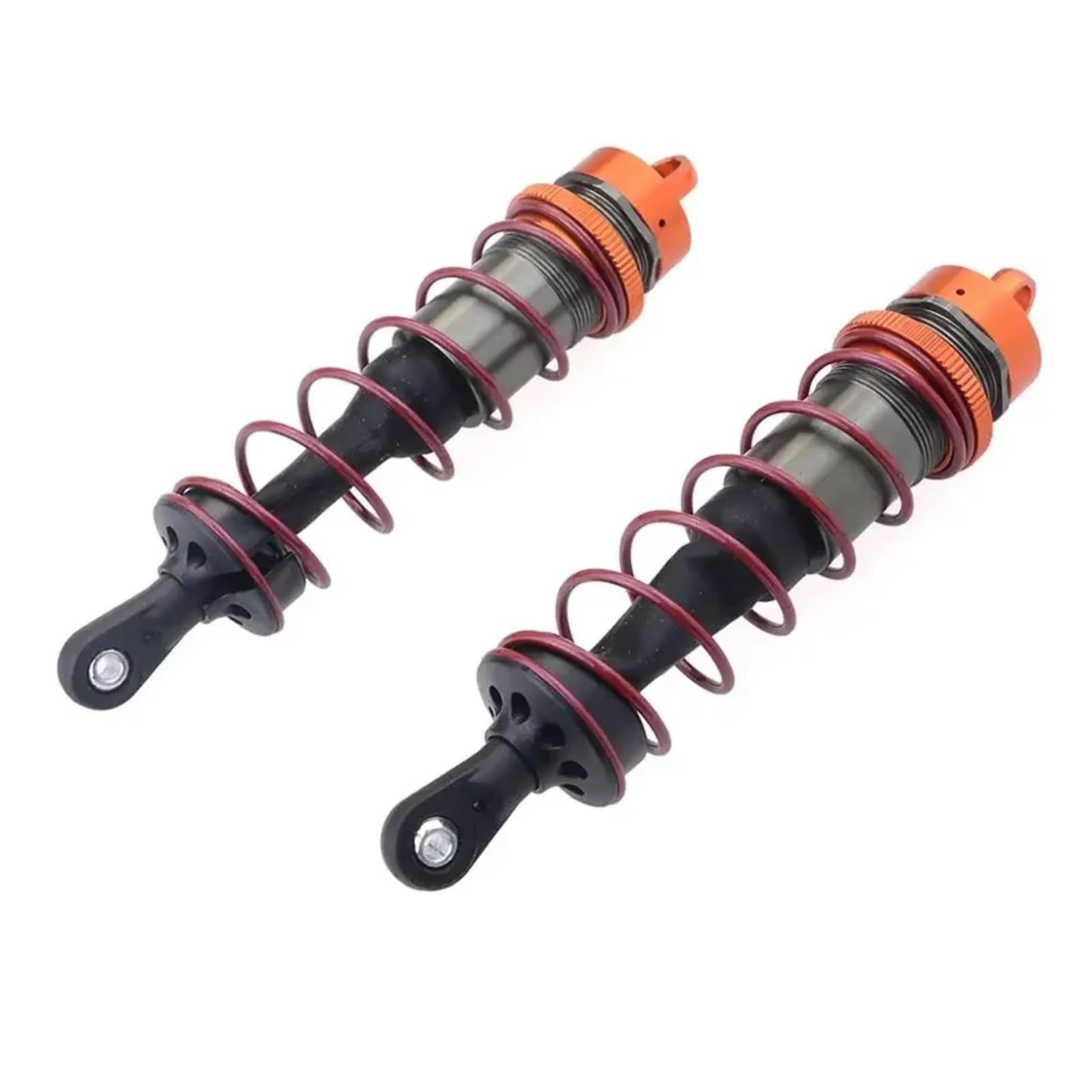 Kompatibel Mit JLB Für HSP Für Racing Für HPI Für ZD Für Racing 1/8 RC Car Truck 2 Stück Metall-Stoßdämpfer Vorne/hinten RC Spielzeugautoteile(120mm Front) von JVRWSC