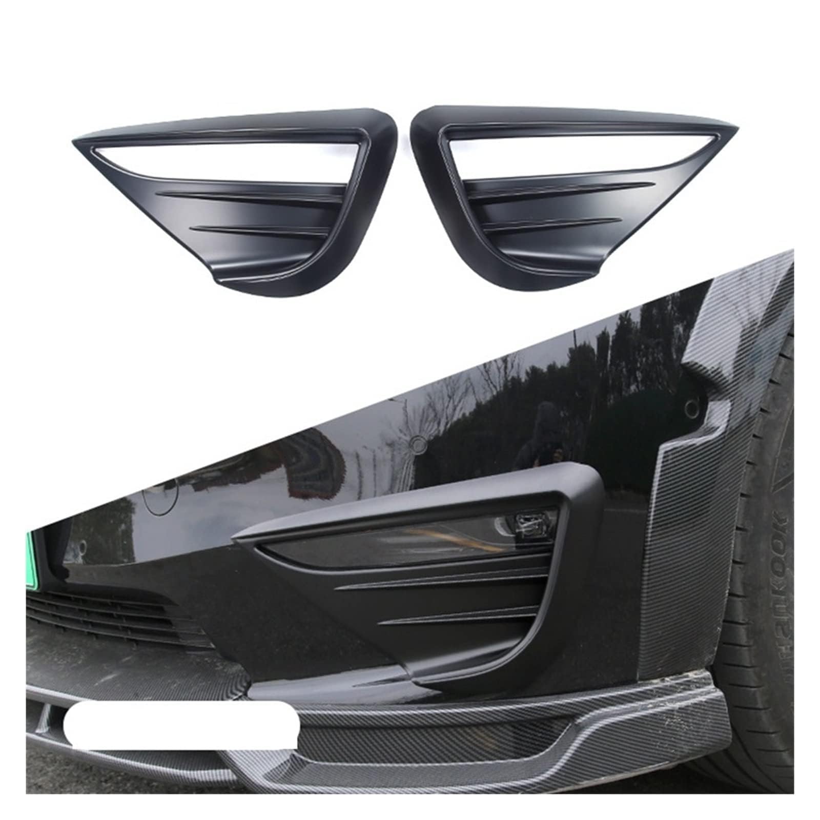 Auto Frontstoßstange Spoiler Für Tesla 2021-2022 Model Y Lippenspoiler Air Knife Lippensplitter Ersatz Zubehör Aerodynamische,Matte Black Auto Frontstoßstange Spoiler Für Tesla 2021-2022 Model Y Lippenspoiler Air Knife Lippensplitter Ersatz Zubehör Aerodynamische,Matte Black von JWOZQ