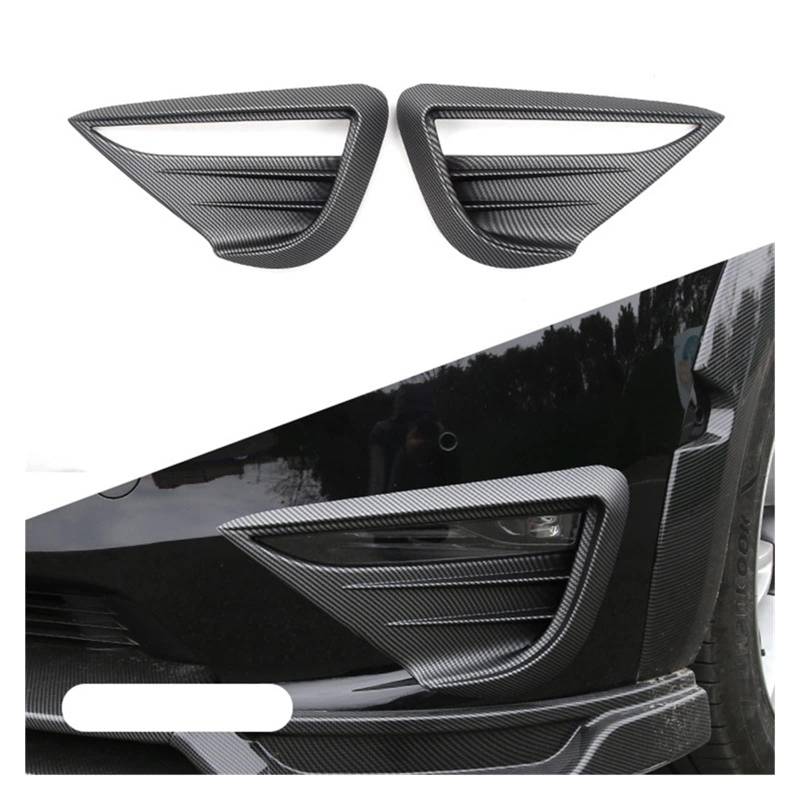 Auto Frontstoßstange Spoiler Für Tesla 2021-2022 Model Y Lippenspoiler Air Knife Lippensplitter Ersatz Zubehör Aerodynamische,Matte Carbon von JWOZQ