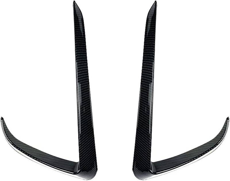 Auto Frontstoßstange Spoiler Für Tesla Model 3 Y 2017-2022 Lippenspoiler Air Knife Lippensplitter Ersatz Zubehör Aerodynamische,Model Y Carbon Fiber Look von JWOZQ