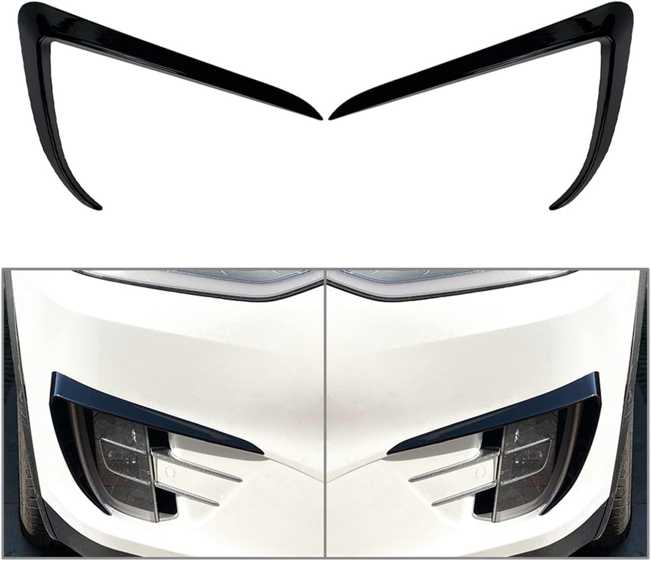 Auto Frontstoßstange Spoiler Für Tesla Model X 2015 2016 2017 2018 2019 2020 Lippenspoiler Air Knife Lippensplitter Ersatz Zubehör Aerodynamische,Glossy Black Auto Frontstoßstange Spoiler Für Tesla Model X 2015 2016 2017 2018 2019 2020 Lippenspoiler Air Knife Lippensplitter Ersatz Zubehör Aerodynamische,Glossy Black von JWOZQ