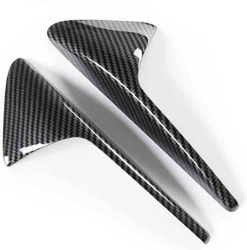 Auto Frontstoßstange Spoiler Für Tesla Modell 3 X S Y 2019-2021 Lippenspoiler Air Knife Lippensplitter Ersatz Zubehör Aerodynamische,Carbon Fiber Look von JWOZQ