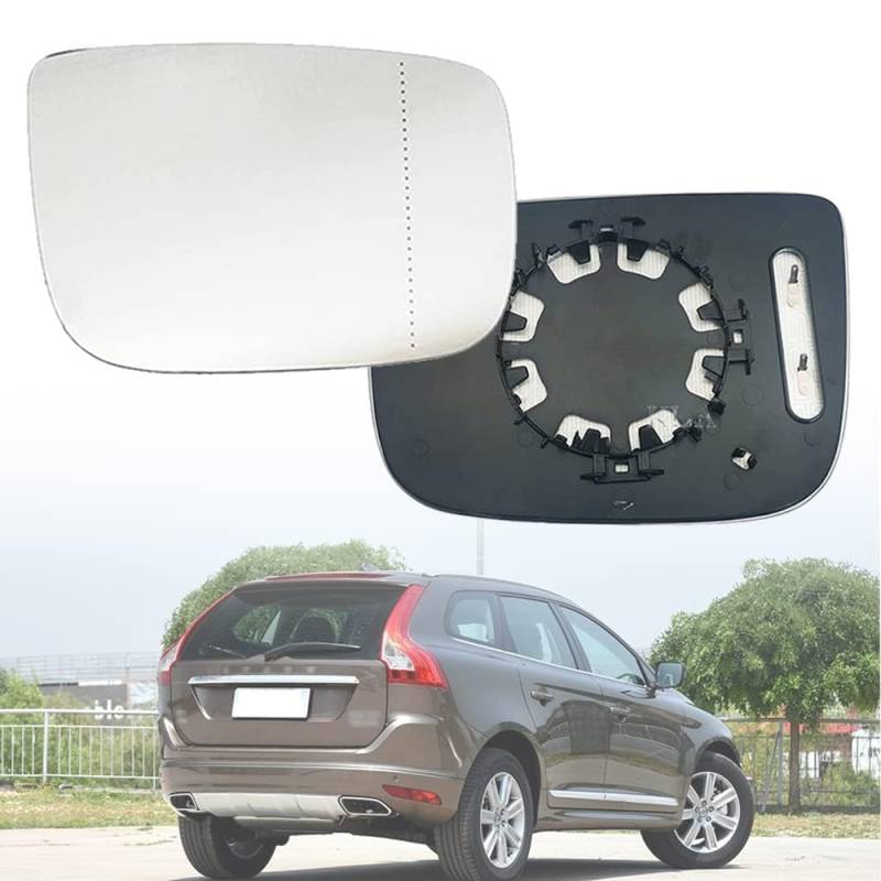 Beheizbares Rückspiegelglas Für Volvo XC60 2008-2017 Umkehrlinse Auto Links Rechts Rückspiegel Beheiztes Spiegelglas Ersatz,B-right von JWOZQ