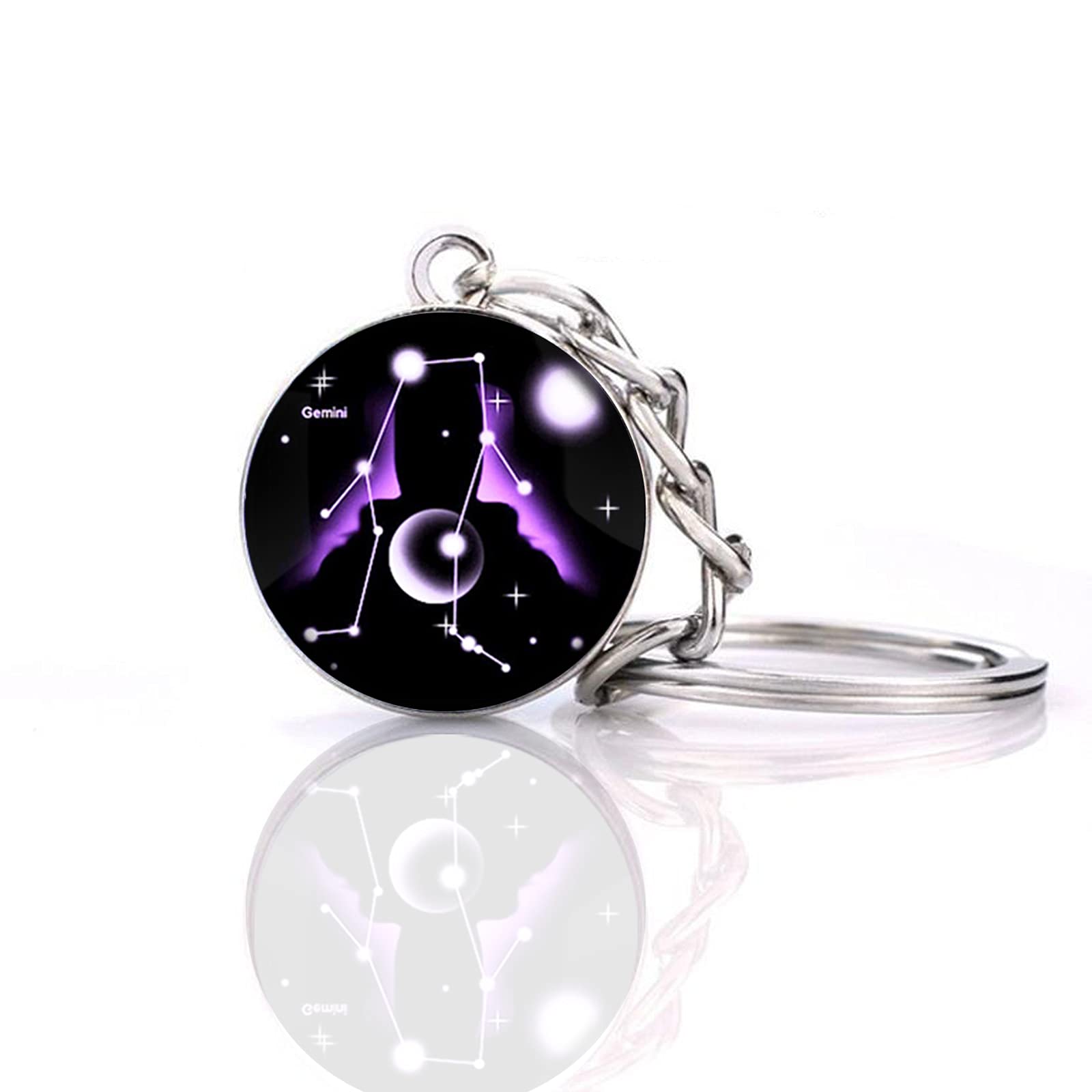 JWPavilion Zodiac 12 Constellation Glow In The Dark Creative Galaxy Schlüsselanhänger, Gemini-1, Einheitsgröße JWPavilion Zodiac 12 Constellation Glow In The Dark Creative Galaxy Schlüsselanhänger, Gemini-1, Einheitsgröße von JWPavilion