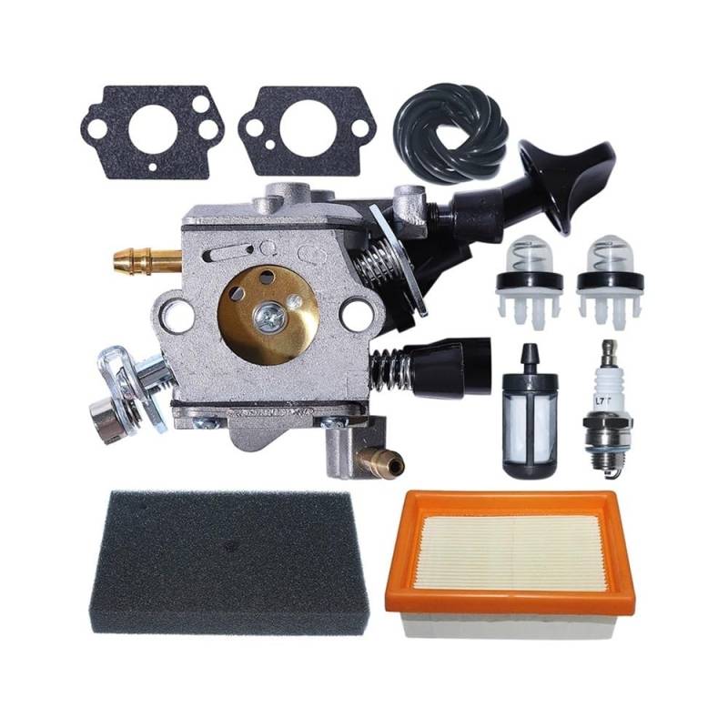 Vergaser-Luftfilter-Kit passend for BR350 BR430 BR450 SR430 SR450 Rucksackgebläse, ersetzt C1Q-S210 C1Q-S210B C1Q-S209C von JWRMZX