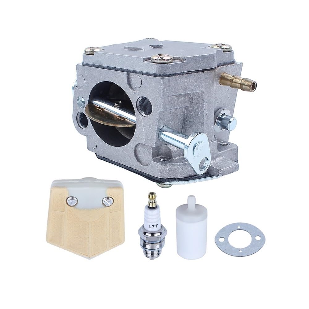 Vergaser-Luftfilter-Zündkerzensatz passend for 61 66 181 266 268 272 281 288 Kettensägenteile for Tillotson HS-254B von JWRMZX