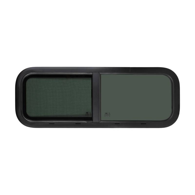 JWS Caravan Seitenfenster Wohnmobil getönt Schiebefenster Wohnwagen Fenster Insektenschutz Aluminium, Wohnwagen Seitenfenster:700 x 400mm von JWS