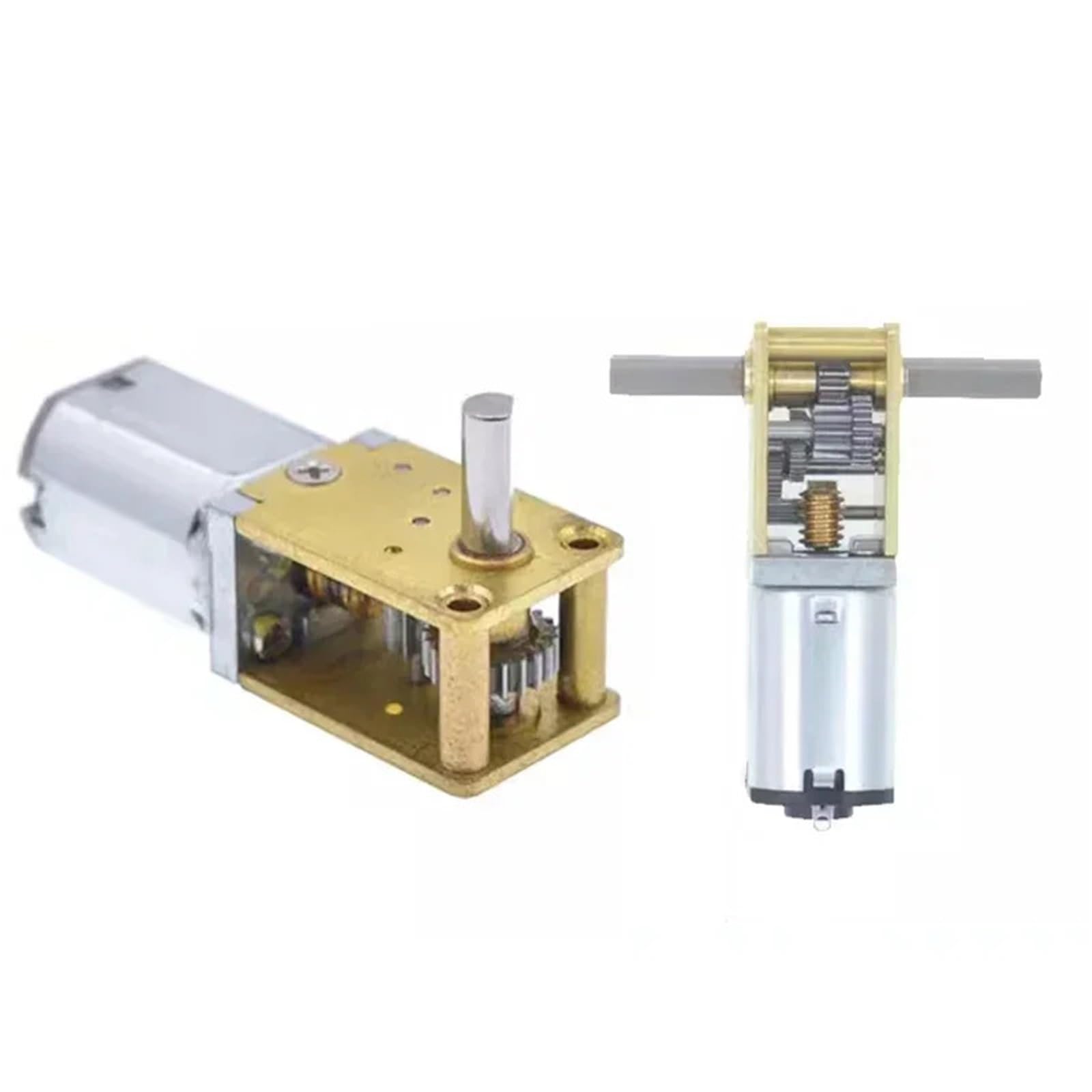 1 Stück DC3V 6V 12V N20-1218 Mini N20 Getriebemotor Einzel-/Doppel-/Lange Welle 4RPM-381RPM Langsame Geschwindigkeit Hoher Schneckengetriebemotor aus Metall(C 13RPM-53RPM_SINGLE SHAFT) von JXCHSWOU