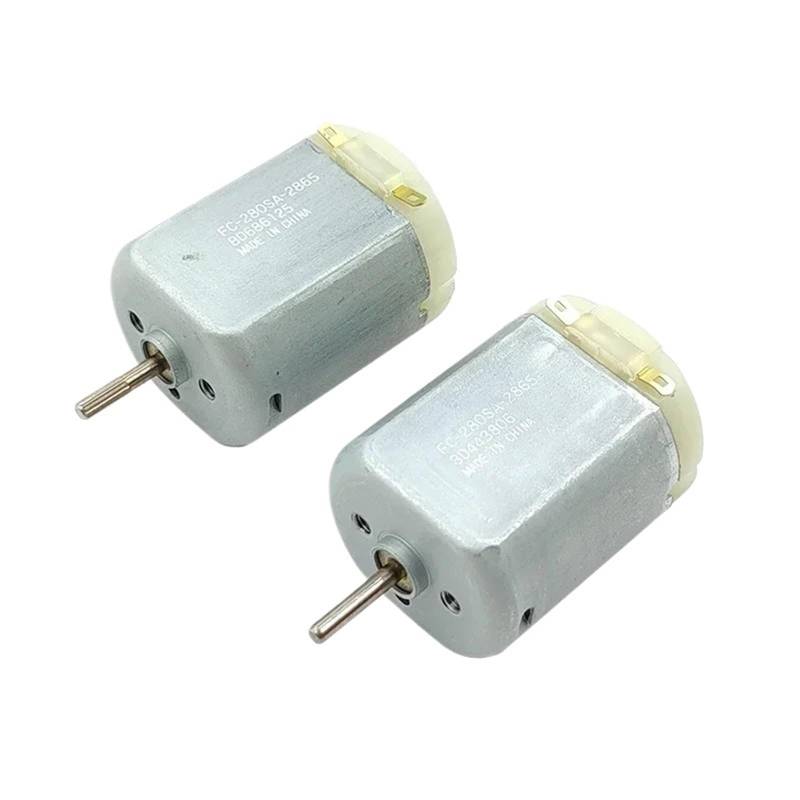 1 Stück FC-280SA-2865 Mini 280 Motor DC3V 5V 6V 9V 23500RPM Hochgeschwindigkeits-Keilwellen-/Rundwellen-Kohlebürsten-Mikromotor mit 24 mm(Model B) von JXCHSWOU