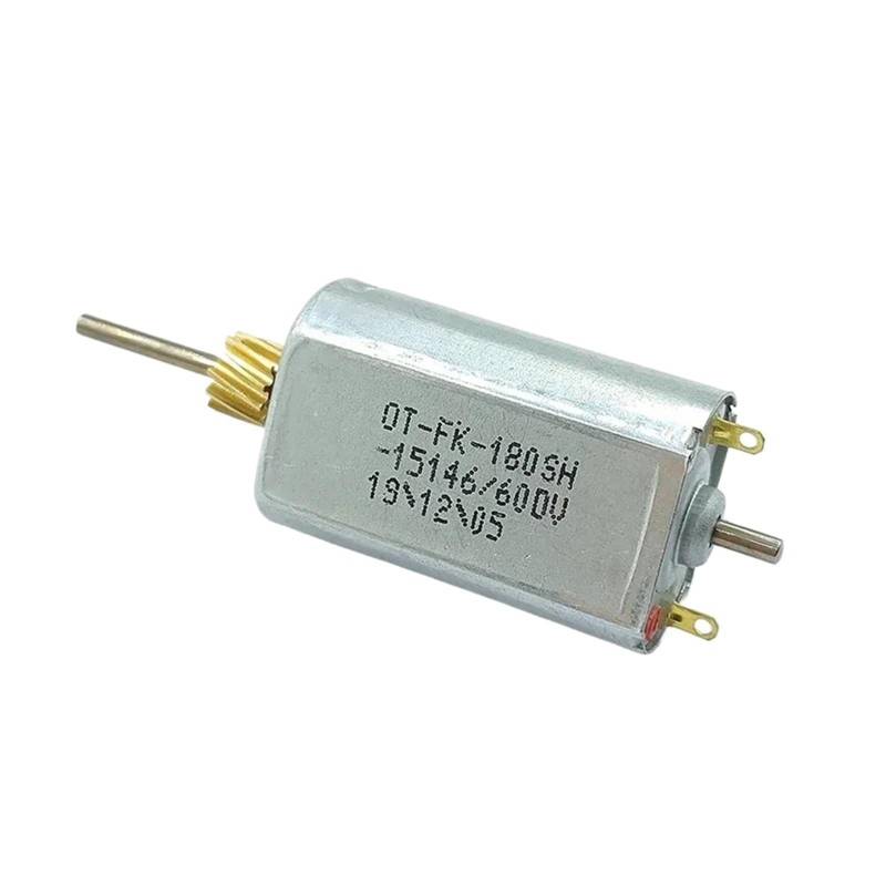 1 Stück FK-180SH-15146 Kleiner 180-Doppelwellenmotor Hochgeschwindigkeitsmotor mit starker magnetischer Kohlebürste DIY Spielzeugmodell 6 V-12 V 13600 U/min von JXCHSWOU