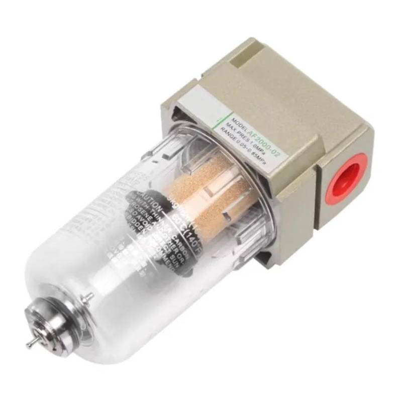 1 stück AF2000-02 1/4 Luftpumpen-Kompressorfilter Pneumatischer Universal-Ölauffangbehälter Kann Verunreinigungen Wasserabscheider Komprimiert(Package 1) von JXCHSWOU