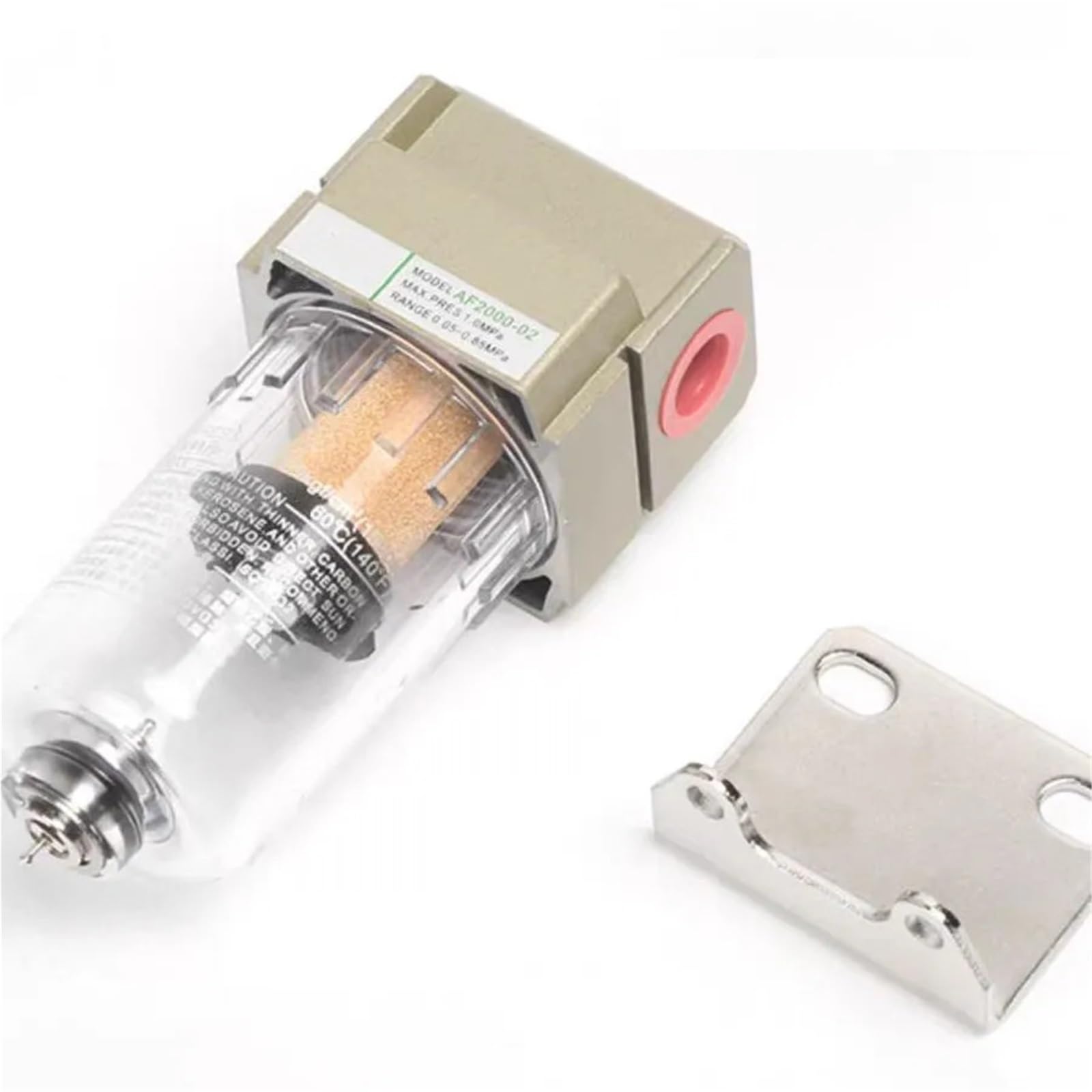 1 stück AF2000-02 1/4 Luftpumpen-Kompressorfilter Pneumatischer Universal-Ölauffangbehälter Kann Verunreinigungen Wasserabscheider Komprimiert(Package 2) von JXCHSWOU