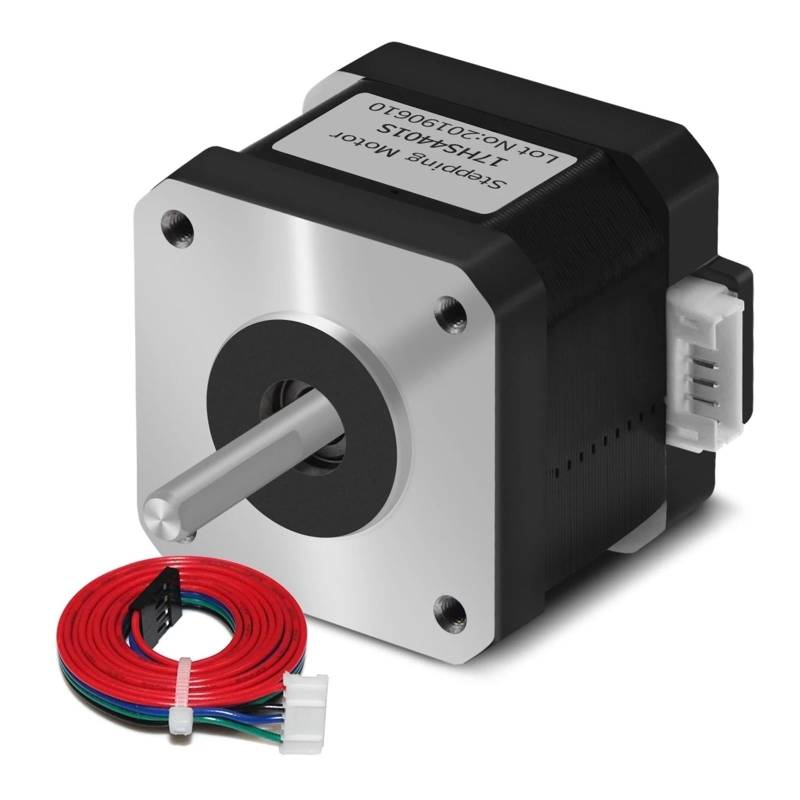 JXCHSWOU Nema17 Schrittmotor 17HS4401S 42BYGH 1,5 A 42N.cm 42 Motor mit Leitung for 3D-Drucker-Lasergravurmaschine(17HS4401-DuPont,4PCS) von JXCHSWOU