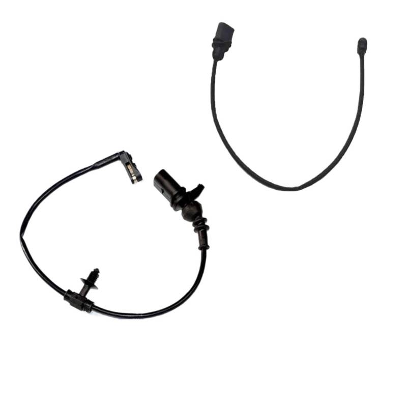 Bremsbelagverschleißsensor Bremsbelagverschleißsensor vorne + hinten 4M0615121R 4M0615121P / Passend for AUDI Q7 4MB Volkswagen 4V1 Austausch des Bremsinduktionskabels Bremsbelagdickensensor(Front) von JXMFKBB