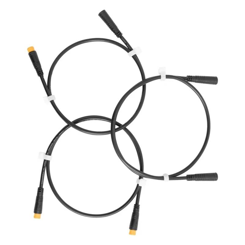 Bremsbelagverschleißsensor Ebike 3Pin Verlängerungskabel Sensor/Fit for BAFANG Elektro-Fahrradmotor Daumengas-Umbau Buchse Stecker Verlängerungskabel Bremsbelagdickensensor(Female Female) von JXMFKBB