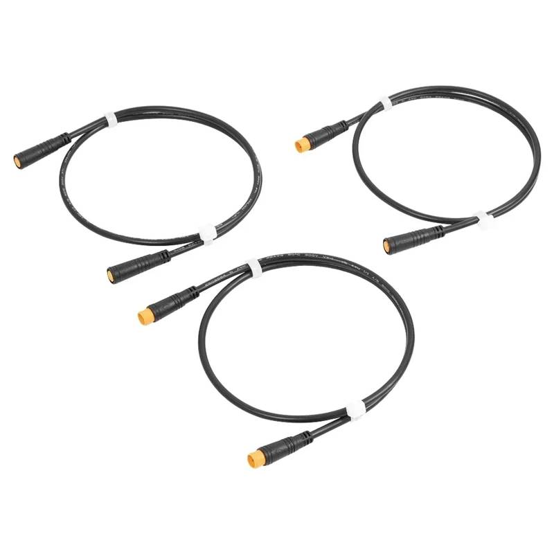 Bremsbelagverschleißsensor Männlich-weiblicher Verlängerungskabelsensor/Passend for BAFANG Elektrofahrrad-Motorantrieb Daumengas Ebike 3-poliges Konvertierungsanschlusskabel Bremsbelagdickensensor(M von JXMFKBB