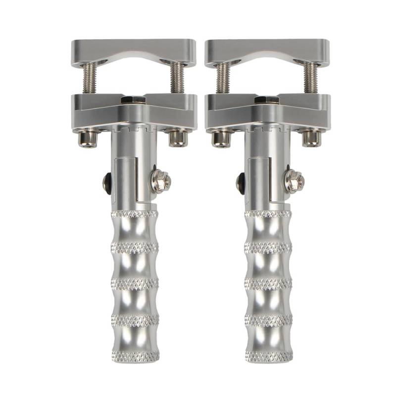 Motorrad Highway FootPegs Mount Clamp/Passend for BMW R1200GS LC R1250GS R1200 GS R1300GS 2013-2025 Trittbretter for Motorrad Highway Vorderfußrasten Klappbare Fußstützenklemmen Short Angled Adjustab von JXMFKBB